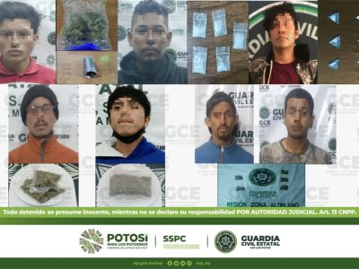 14 individuos detenidos por la GCE