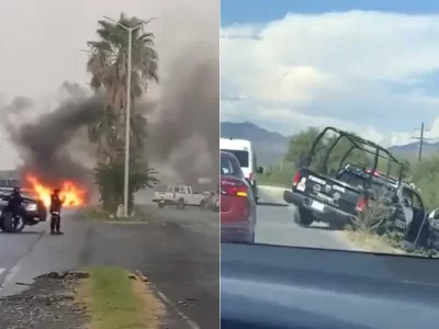 bloquean la Carretera Nacional de Nuevo León